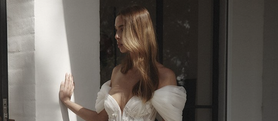 Fall in Love: Seasonal-Inspired Embellishments in Fall 2023 Wedding Dresses. Desktop Image