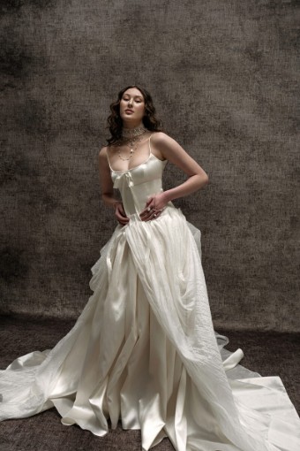 SAINT Bridal Couture Rowyn-with or without Ruffle #0 default Off White thumbnail