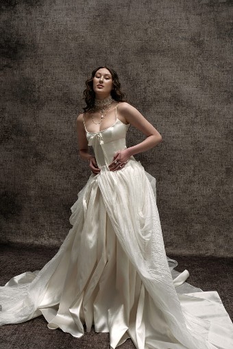 SAINT Bridal Couture Rowyn-with or without Ruffle #0 default Off White thumbnail