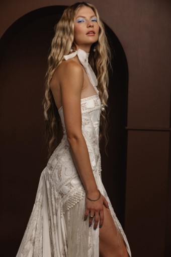 Rue de Seine Angeline-with pearl fringe #1 Off White thumbnail