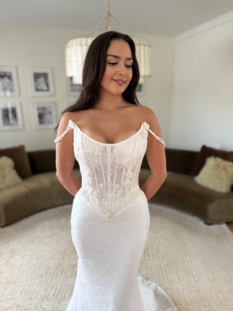 Elizabeth Lee London Aline skirt #3 Ivory thumbnail