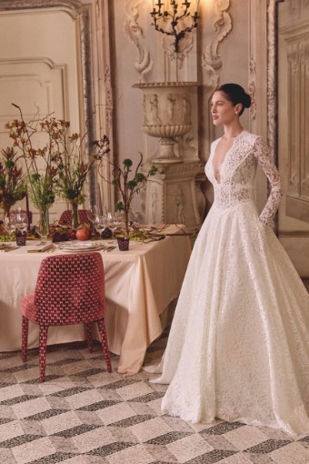 Justin Alexander Lady-LND lined bodice #3 Ivory/Latte thumbnail