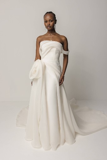 SAINT Bridal Couture Ophelia with Rosette #0 default Off White thumbnail