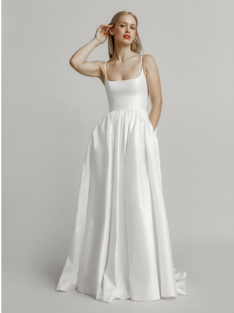 Aesling Bridal Amelie-Liquid Satin #0 default Ivory thumbnail