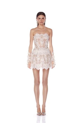 Bronx and Banco Paris Mini Dress Size Medium #0 default Ivory thumbnail