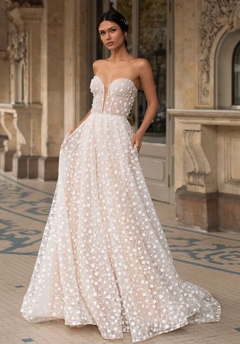 Pronovias Privée Hopkins #0 default Off White/LightBeige/Silver/Unlined thumbnail