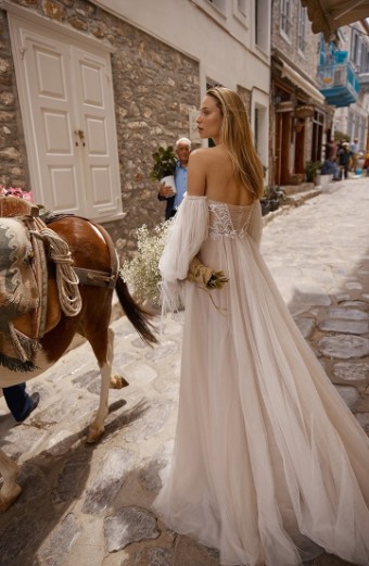 Liz Martinez Style #Rain- with chiffon layer #1 default Ivory/Nude thumbnail