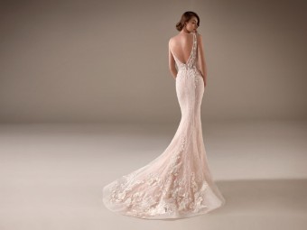 Pronovias Privée Style #Chimamanda-Dress and Overskirt #1 default Off White/Crystal thumbnail