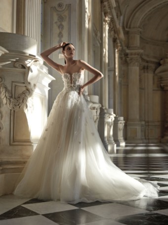 Pronovias Privée Style #Isabella #0 default Off White/ Light Peach/ Nude thumbnail