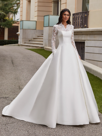 Pronovias Jory + Jacket #0 default Off White thumbnail