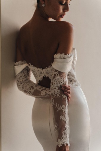 Alena Leena Style #Veronica Dress and Sleeves #1 default Ivory thumbnail