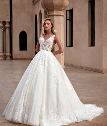 Pronovias Style #Huron-front bodice lined #0 default Off White/Warm Ivory thumbnail