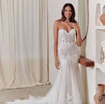 Serene Style #Jules-bodice lined front #0 default Ivory thumbnail