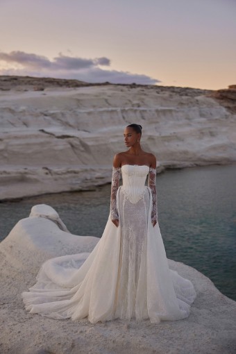 Eva Lendel Milos Dress+Cape+Sleeves #0 default Ivory thumbnail