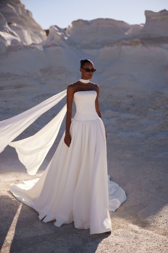 Eva Lendel Saba Dress+Cape #0 default Ivory thumbnail