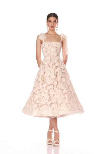 Bronx and Banco Sabrina White Midi Dress #0 default White thumbnail