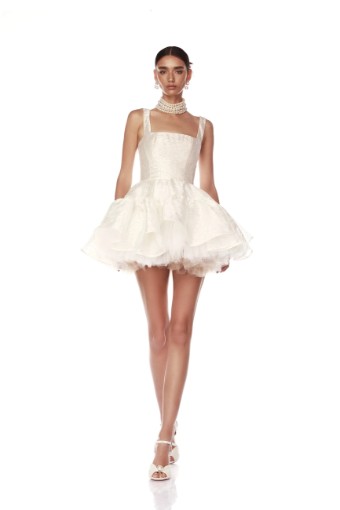 Bronx and Banco Tiara Blanc Mini Dress #0 default White thumbnail