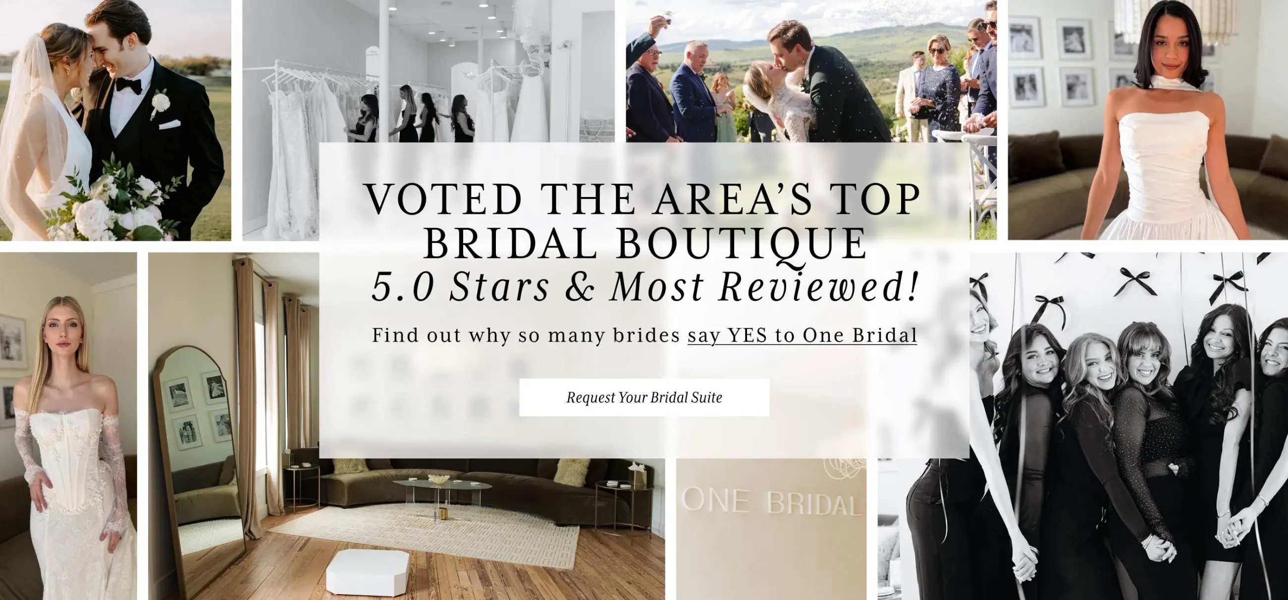 Voted the Area’s Top Bridal Boutique – 5.0 Stars & Most Reviewed Desktop